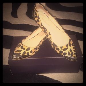 ENZO LEOPARD FLATS - Size 9.5